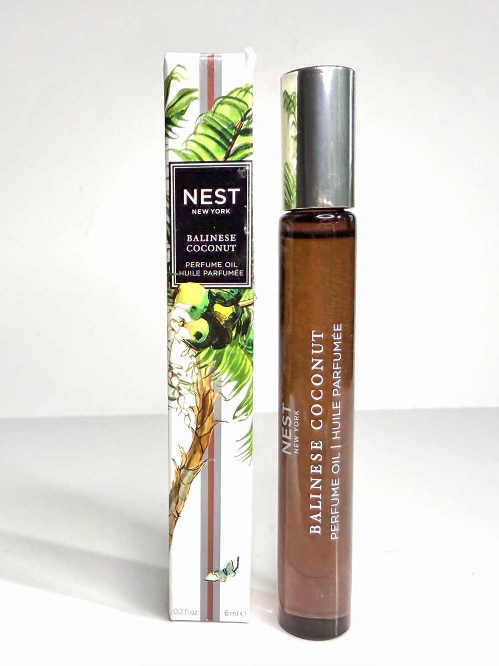Nest New York Balinese Coconut Perfume Oil Rollerball - Travel Size 0.2 Fl Oz